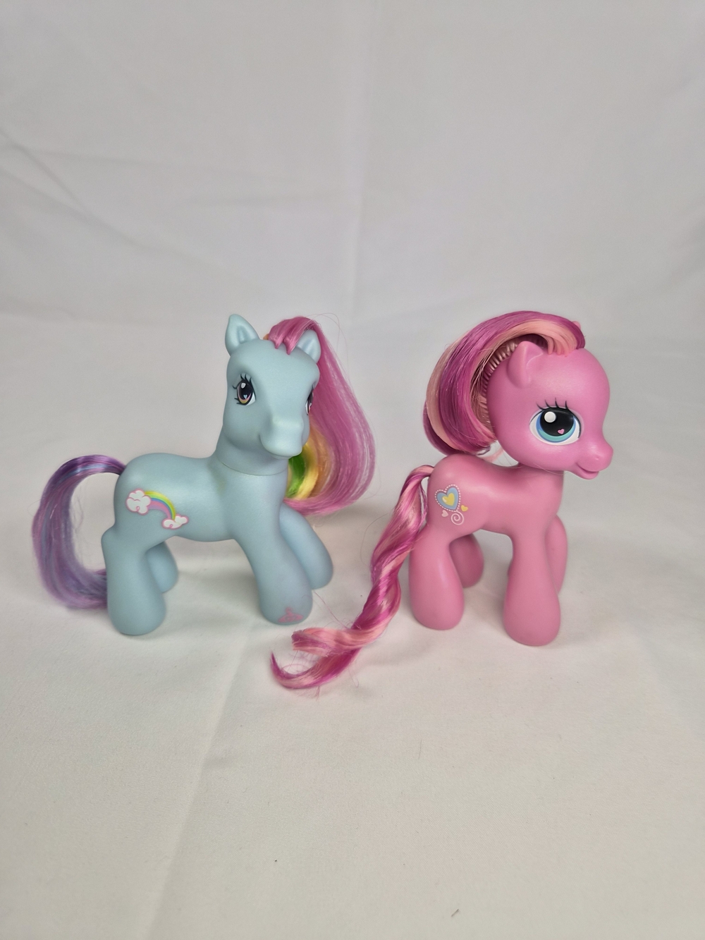 My Little Pony Lot of 2 Rainbow Dash Pinkie Pie Mom Pie Hasbro Toy 2009